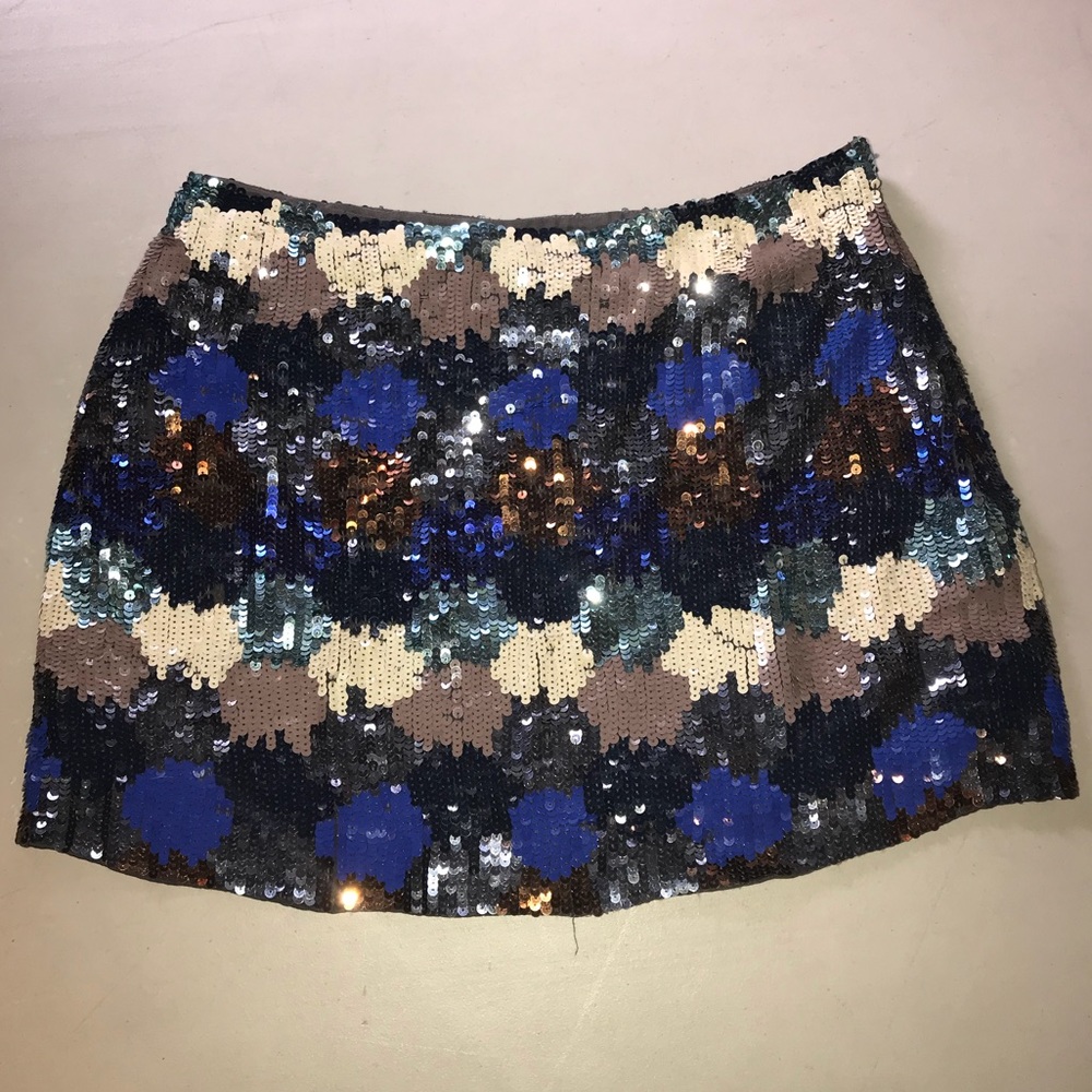 French Connection Sequin Mini Skirt 6